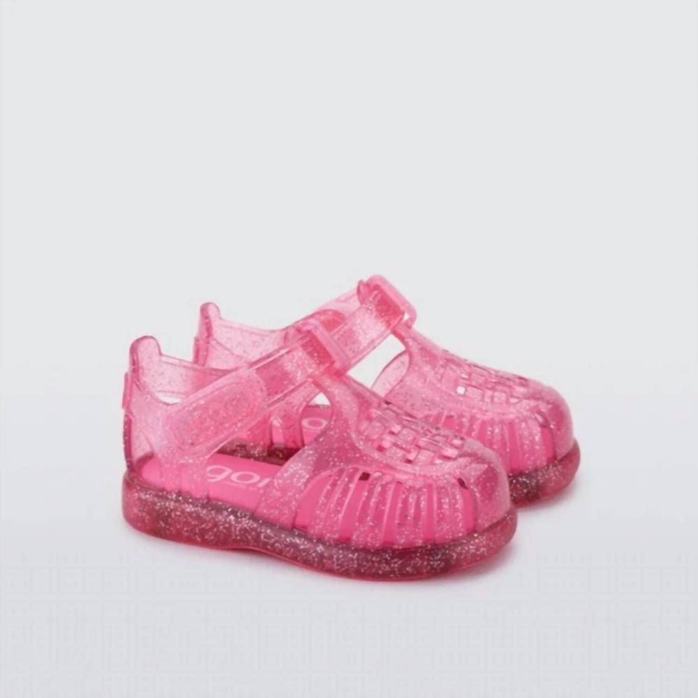 NEW IGOR kids' tobby gloss sparkle shoes in fuchsia glitter